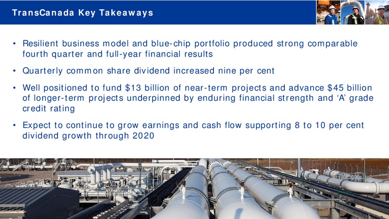 Q4 2015 Conference Call – Transcanada Corp. – slide 26