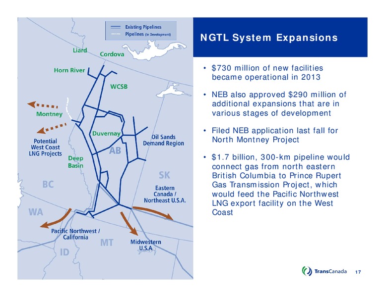 Q4 2013 CONFERENCE CALL – Transcanada Corp. – slide 16
