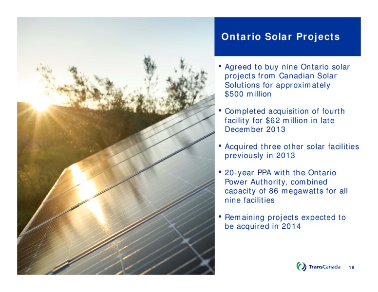 Q4 2013 CONFERENCE CALL – Transcanada Corp. – slide 17