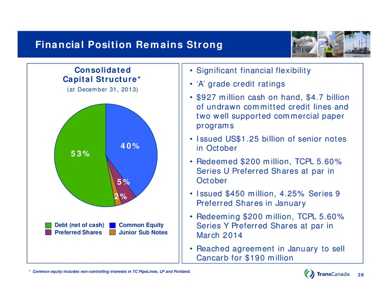 Q4 2013 CONFERENCE CALL – Transcanada Corp. – slide 27