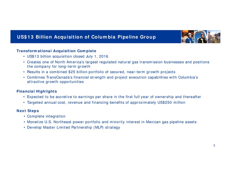 Peters & Co 20th Annual Energy Conference 2016 – Transcanada Corp. – slide 4