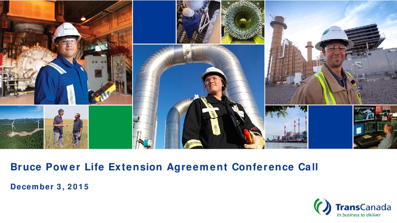 December 2015 Investor Presentation – Transcanada Corp. – slide 1