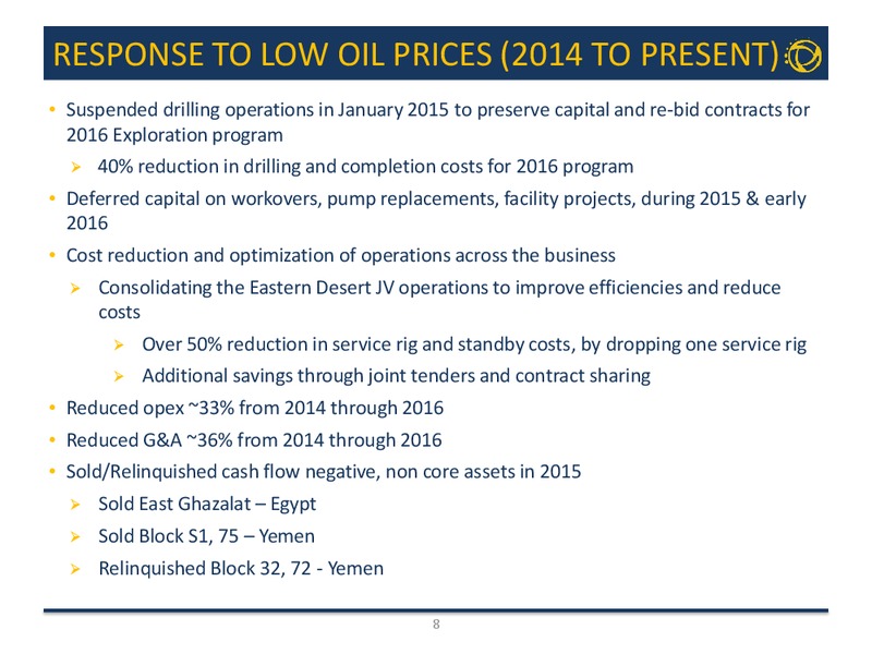 November 2016 Corporate Presentation – Transglobe Energy Corporation – slide 7