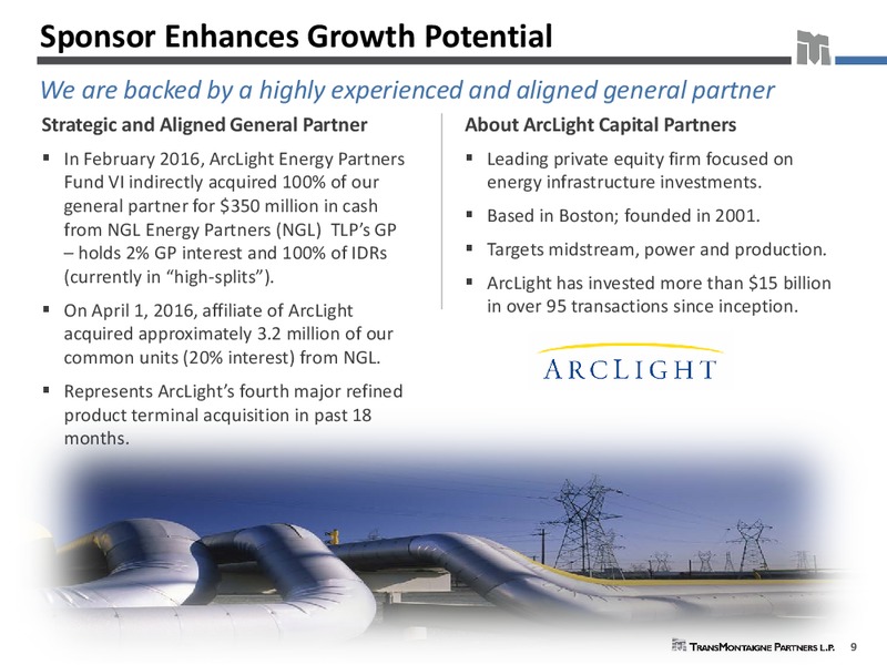 June 2016 MLPA Investor Conference Presentation – Transmontaigne Partners L.P. – slide 8