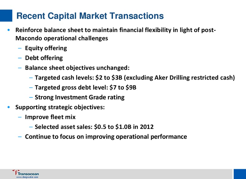 CREDIT SUISSE ENERGY SUMMIT – Transocean Ltd. – slide 6