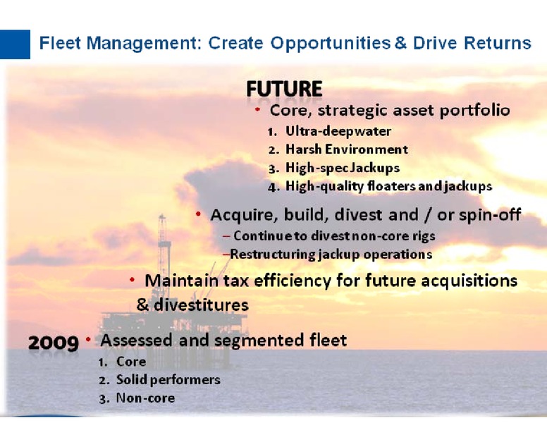 BARCLAYS CAPITAL CEO ENERGY POWER CONFERENCE – Transocean Ltd. – slide 12