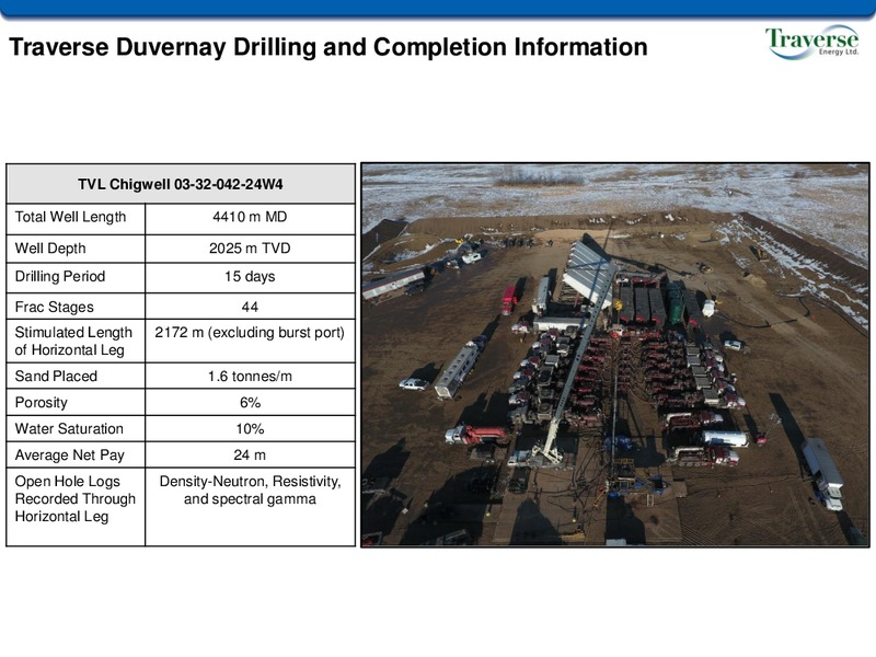 May 2018 Corporate Presentation – Traverse Energy, Inc. – slide 12