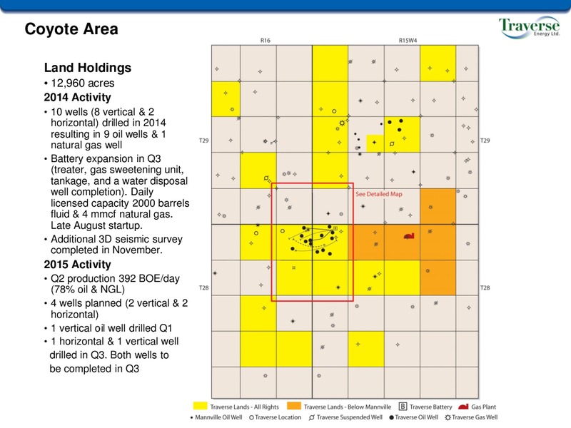 August 2015 Investor Presentation – Traverse Energy, Inc. – slide 12