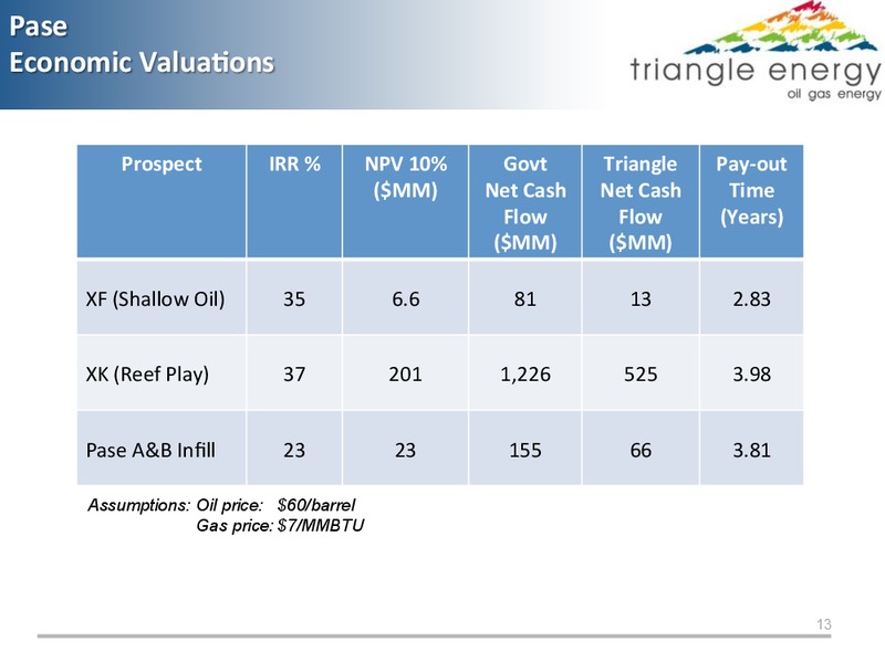 FEBRUARY 2015 CORPORATE PRESENTATION – Triangle Energy – slide 12