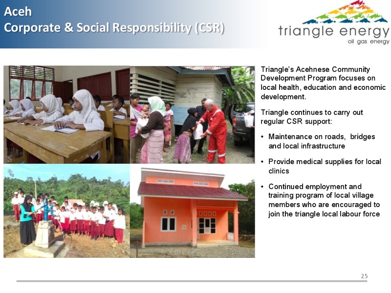 PASE BLOCK ACEH PROVINCE INDONESIA EXTENSION PHASE 2012   2032 – Triangle Energy – slide 24