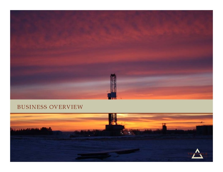 JUNE 2015 CORPORATE PRESENTATION – Triangle Petroleum Corp – slide 3