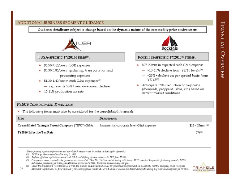 EnerCom 2015 Conference – Triangle Petroleum Corp – slide 19