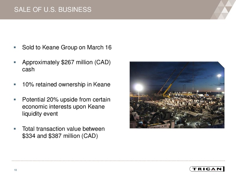 April 2016 Investor Presentation – Trican Well Service Ltd. – slide 17