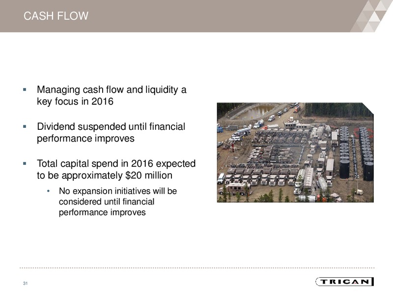 April 2016 Investor Presentation – Trican Well Service Ltd. – slide 30