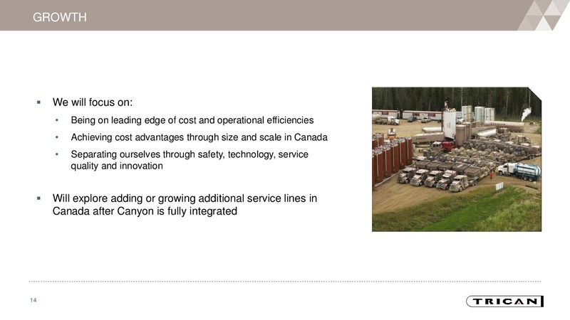April 2018 Investor Presentation – Trican Well Service Ltd. – slide 13