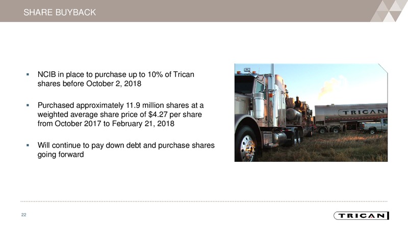 April 2018 Investor Presentation – Trican Well Service Ltd. – slide 21