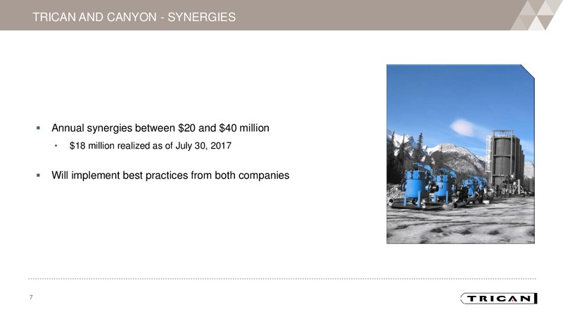 August 2017 Investor Presentation – Trican Well Service Ltd. – slide 6