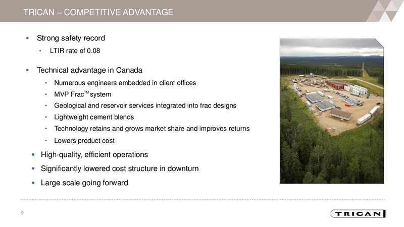 August 2017 Investor Presentation – Trican Well Service Ltd. – slide 8