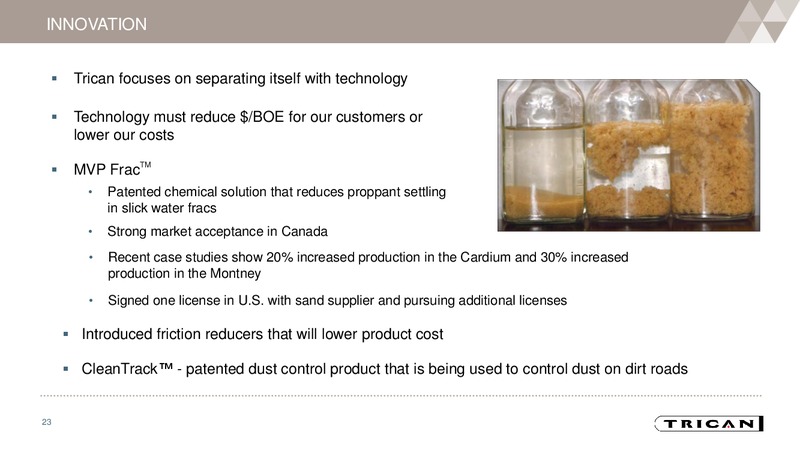August 2017 Investor Presentation – Trican Well Service Ltd. – slide 22