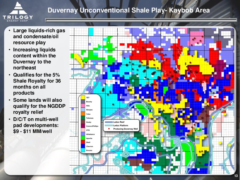 January 2016 Corporate Presentation – Trilogy Energy Corp. – slide 12