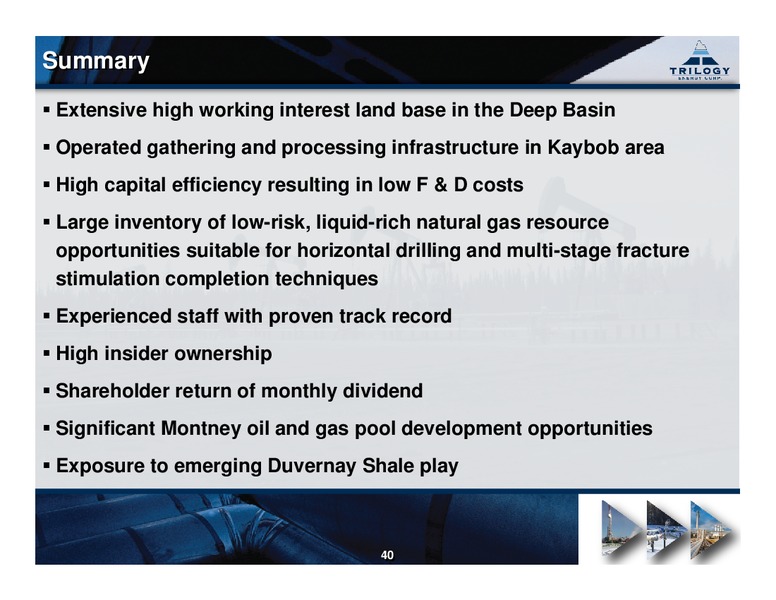MARCH 2013 CORPORATE PRESENTATION – Trilogy Energy Corp. – slide 39