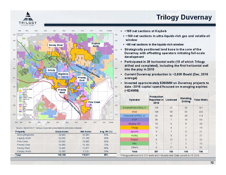 May 2017 Annual General Meeting – Trilogy Energy Corp. – slide 11