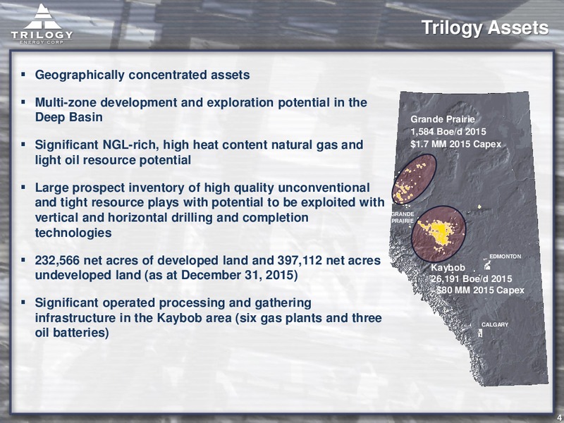 November 2016 Corporate Presentation – Trilogy Energy Corp. – slide 3
