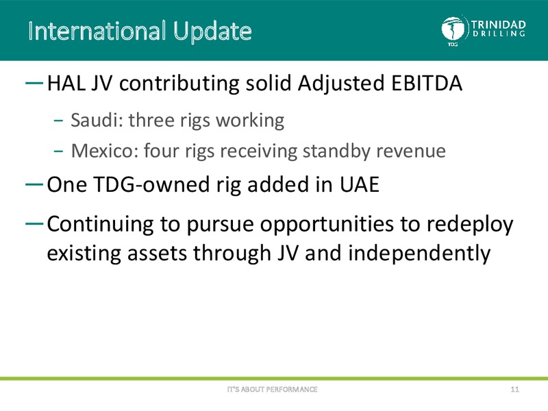 Peters and Company 2016 Energy Conference – Trinidad Drilling Ltd. – slide 10
