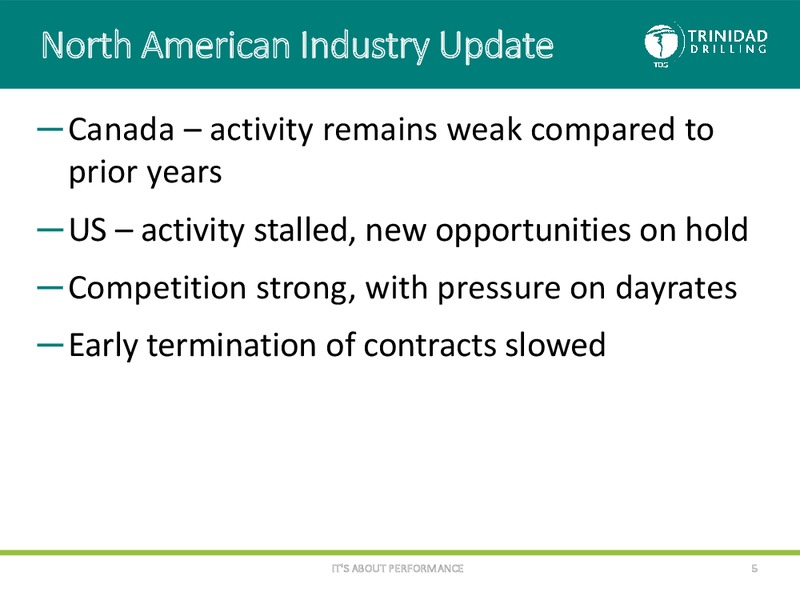 October 2015 Corporate Presentation – Trinidad Drilling Ltd. – slide 4