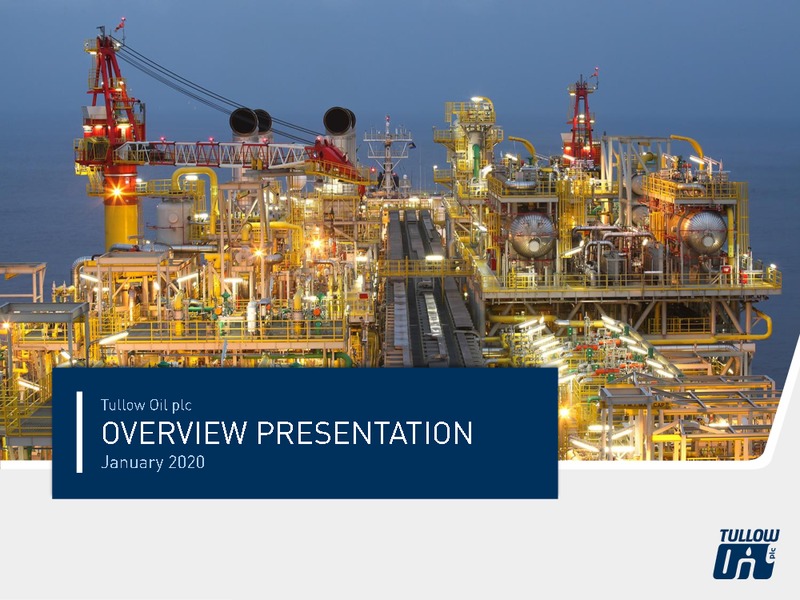 January 2020 Investor Presentation – Tullow Oil Plc – slide 1