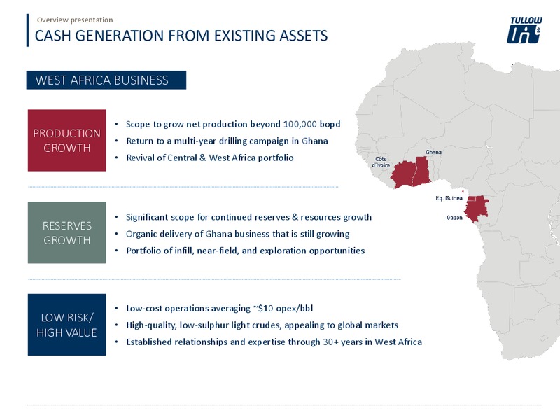 Overview Presentation – Tullow Oil Plc – slide 14
