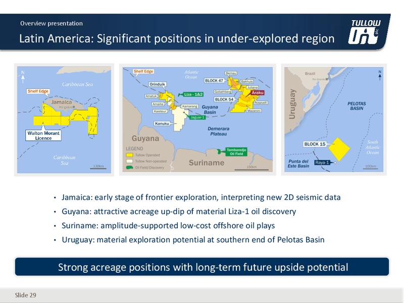 January 2017 Company Presentation – Tullow Oil Plc – slide 28