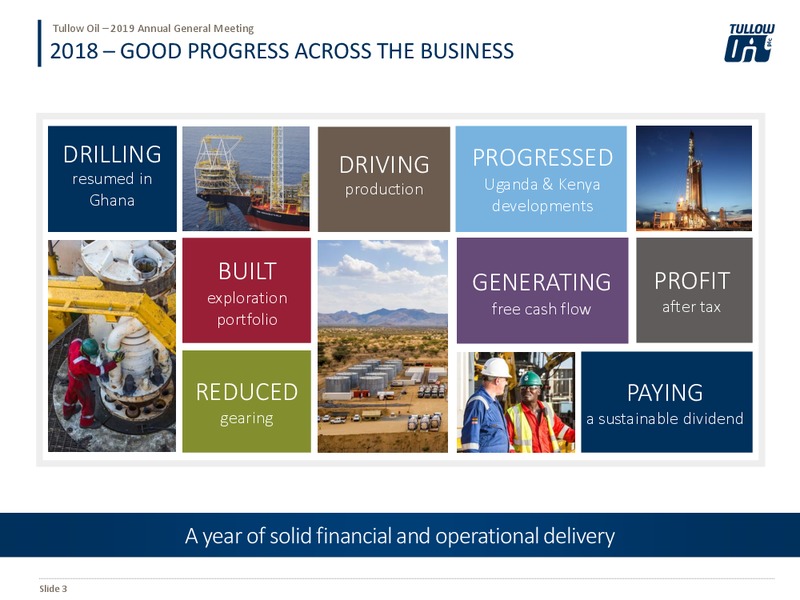 Annual General Meeting – Tullow Oil Plc – slide 2