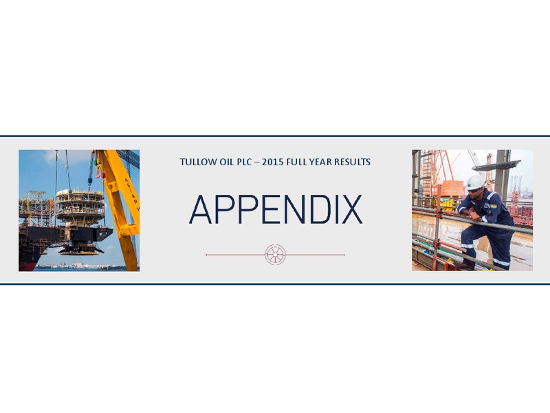May 2016 Overview Presentation – Tullow Oil Plc – slide 29