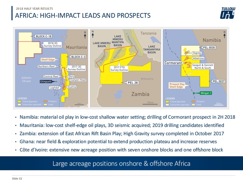 July 2018 Quarterly Presentation – Tullow Oil Plc – slide 31