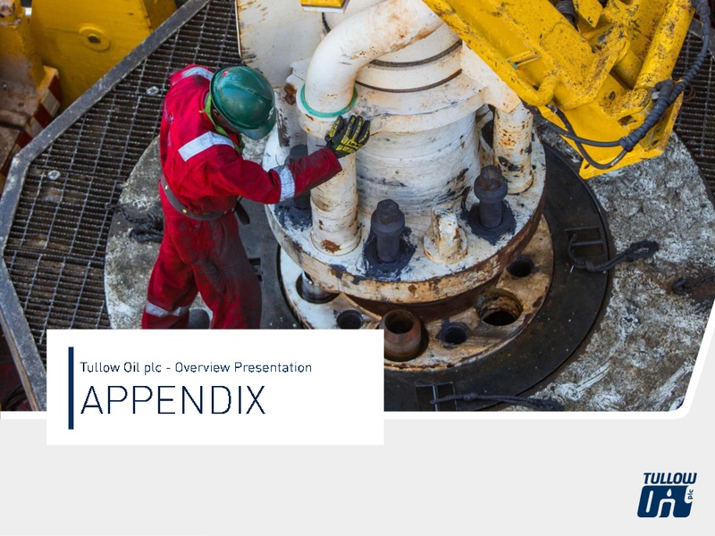 August 2019 Overview – Tullow Oil Plc – slide 33