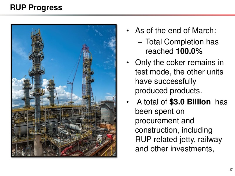 Q1 2015 RESULTS – Turkiye Petrol Rafinerileri A.S – slide 17