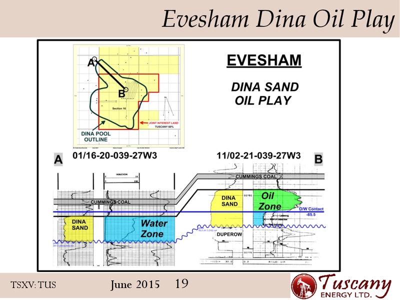 June 2015 Corporate Presentation – Tuscany Energy Ltd. – slide 18