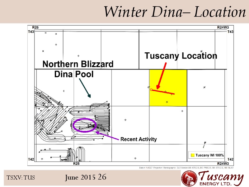 June 2015 Corporate Presentation – Tuscany Energy Ltd. – slide 25
