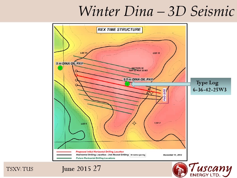 June 2015 Corporate Presentation – Tuscany Energy Ltd. – slide 26