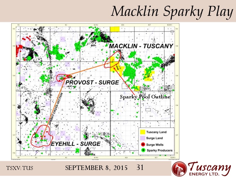 September 2015 Corporate Presentation – Tuscany Energy Ltd. – slide 31