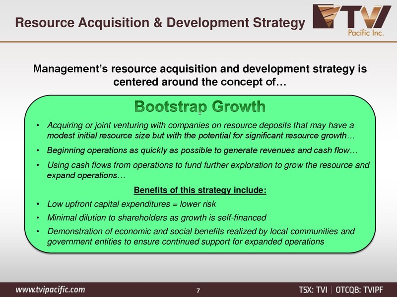 JUNE 2015 INVESTOR PRESENTATION – Tvi Pacific Inc – slide 5