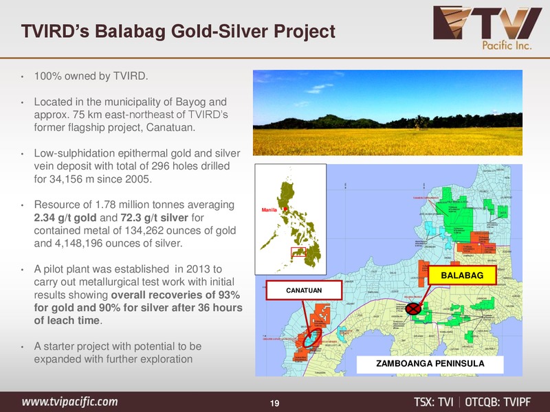 JUNE 2015 INVESTOR PRESENTATION – Tvi Pacific Inc – slide 17