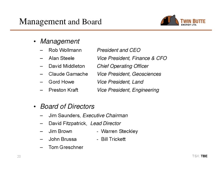 Q2 2015 CONFERENCE CALL – Twin Butte Energy Ltd. – slide 20