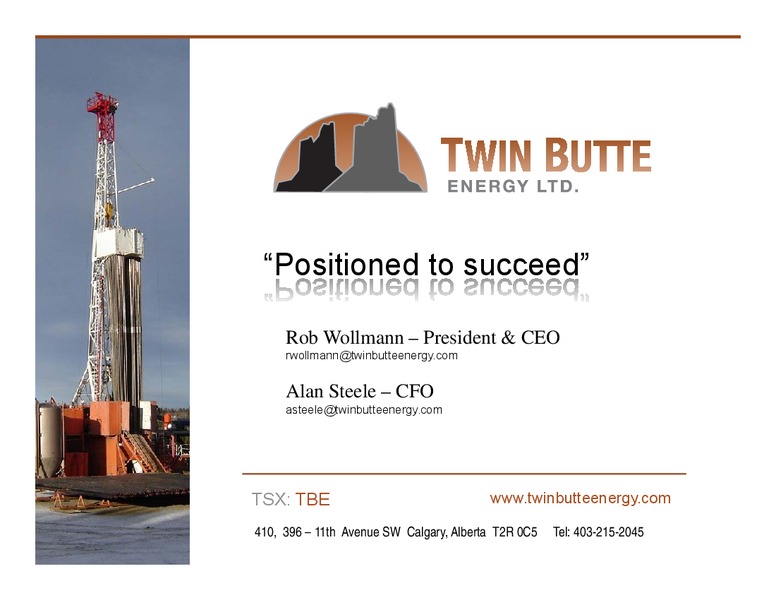 Q2 2015 CONFERENCE CALL – Twin Butte Energy Ltd. – slide 24