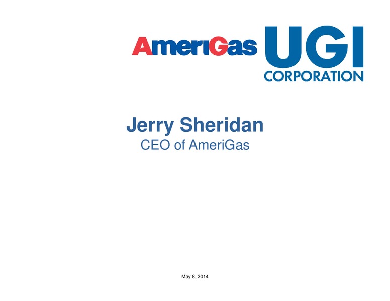 2014 Q2 EARNINGS CONFERENCE CALL – UGI Corp. – slide 14