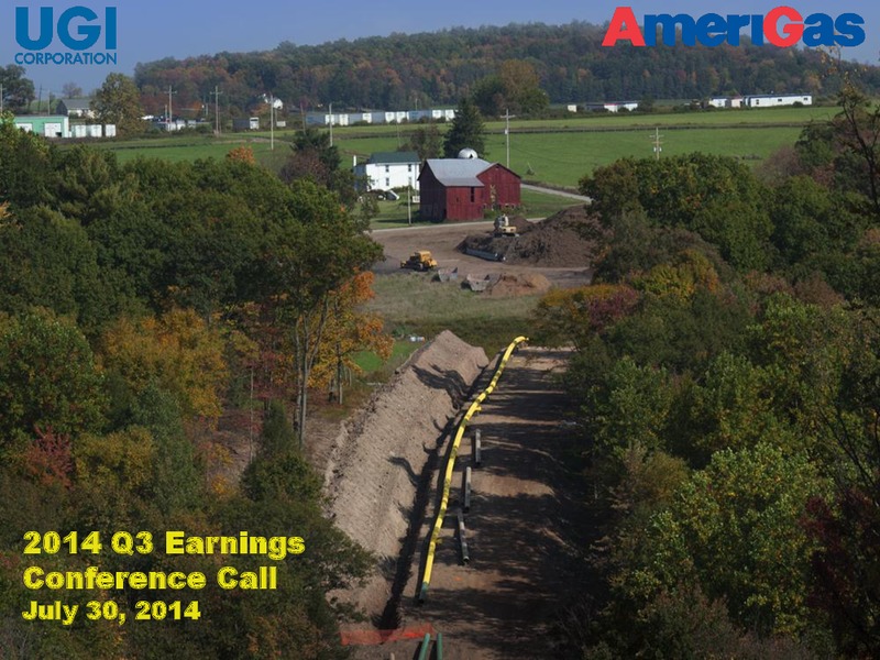 2014 Q3 EARNINGS CONFERENCE CALL – UGI Corp. – slide 1