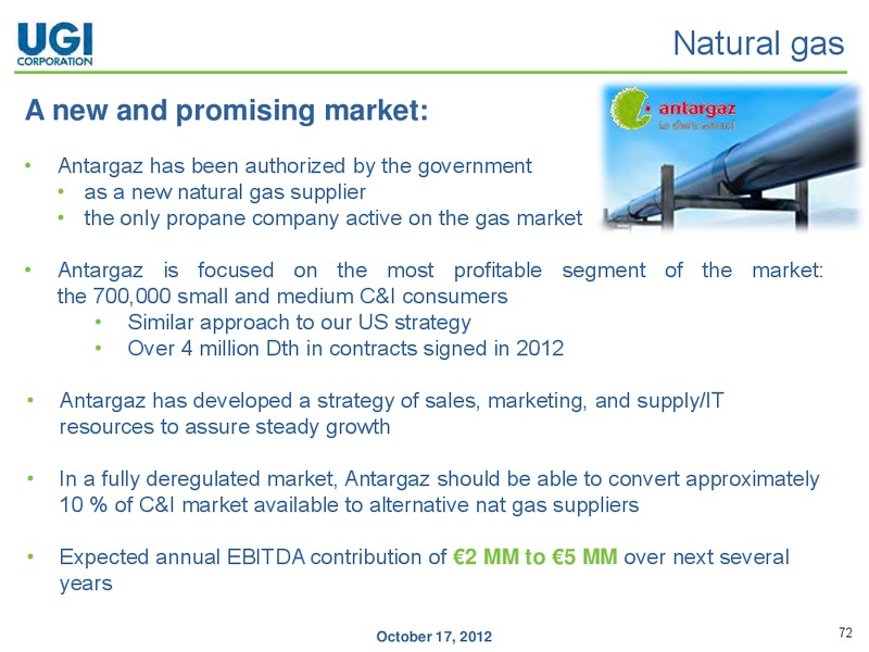 ANALYST DAY – UGI Corp. – slide 71