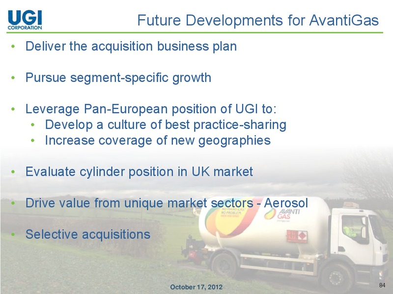ANALYST DAY – UGI Corp. – slide 83