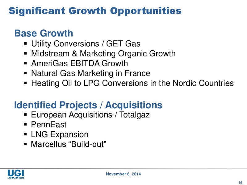 2014 Analyst Day – UGI Corp. – slide 15